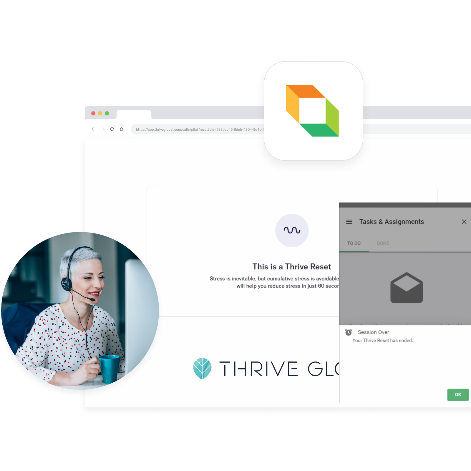 The Thrive Platform drives productivity through well-being.